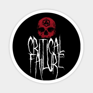 Critical Failure D20 Skull Magnet